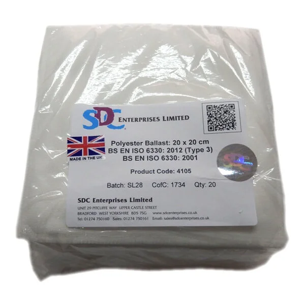 sdc polyester ballast 20x20cm 20 pcs pack sdc polyester ballast 20x20cm 20 pcs pack