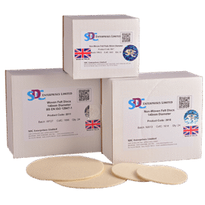 sdc woven felt pads 140mm discs