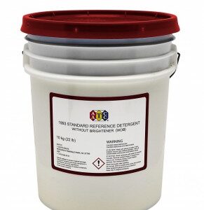 aatcc #48349e wob, 1993 standard reference detergent (without optical brightener), approx 7.3 kg/bucket