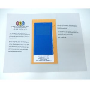 aatcc #38610b (20afu), standard of fade for blue wool, size 12x6.5cm, pc