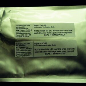 aatcc cvc 25 crockmeter verification cloth 2″ x 6″ (pinked edges), pack of 25 pieces